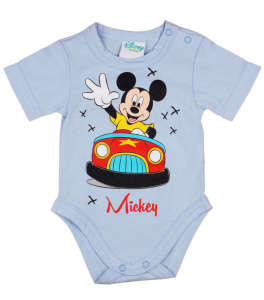 Disney rövid ujjú Body - Mickey Mouse #kék - 56-os méret 30884590 Body-k - Pamut