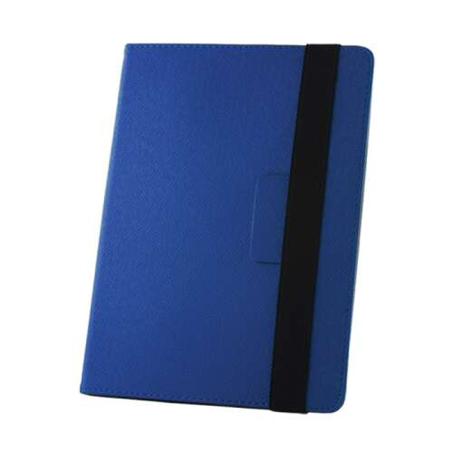 Univerzális tablet tok, 10 col, oldalra nyíló bőrbevonatos támasztós, kék, Orbi