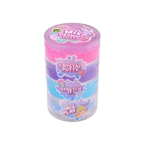 Mix Mermaid Putty Crystal Putty, 3 colors, stretch and play, stress relief, sensory toy, kids toy