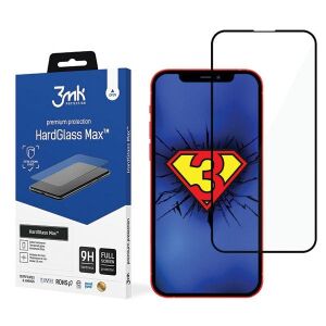 3mk HardGlass Max iPhone 13 screen protector with packaging - 3MK Screen Protector
