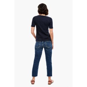 s. Oliver tricou negru cu gât rotund pentru femei – 44 128088954 - Îmbrăcăminte pentru femei