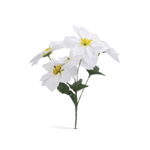 Decor de sarbatori - Poinsettia alba 47186361 Plante si flori artificiale