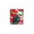 Christmas balloons in red and green with white Christmas tree design