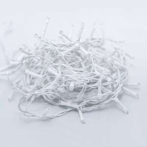 Piros, vezetékes LED Fényfüzér 120db izzóval 