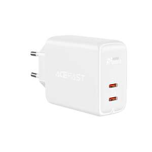 Acefast 40W duálny rýchly nabíjač USB-C s EU zástrčkou, biely - ACEFAST