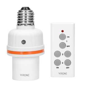 Virone RS-6 remote control socket for E27 bulbs - Lamp & Lighting