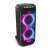 JBL PartyBox 710 portable Bluetooth speaker with colorful LED lights and wheels