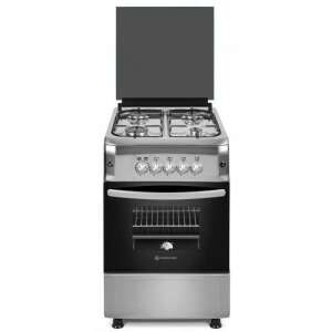 Kuchenka gazowa Novacook F5S40G2 INX LPG, 57 l, 4 strefy gotowania, klasa energetyczna A, Inox