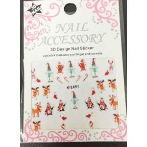 Karácsonyi matrica - E891 47237103 - Körömmatrica