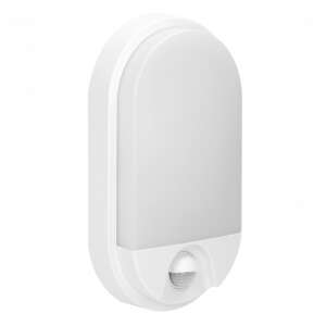 Lampă de perete exterioară Adviti NEFRYT LED cu senzor de mișcare, albă - Lămpi de perete pentru exterior