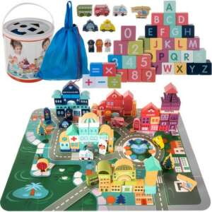 100 részes városépítő készlet gyerekeknek 47246957 Fejlesztő játékok ovisoknak
