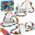 Springos 184-piece flexible race track toy with LED car and packaging