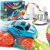 Springos 184-piece flexible race track toy with LED car close-up