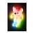 Plüssmedve, 8 LED - Home PM 01/BG plush teddy bear with 8 color-changing LED lights, glowing in the dark