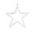 Star shaped LED light, warm white
