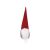 Stojaci červený škriatok vianočná dekorácia s bielou bradou