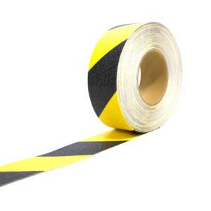 Gelb-schwarzes Anti-Rutsch-Band Rolle, 25mm x 18m, für Treppen, Rampen und mehr - Schreibwaren & Schreibmaterial