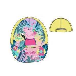 Peppa Pig Jungle Mood baseball cap for kids, yellow with pink and green tropical print - Kids' Baseball Caps, Hat