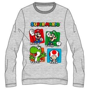 Super Mario gyerek hosszú ujjú póló felső szürke 10év 50304661 Gyerek hosszú ujjú pólók