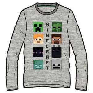 Minecraft long sleeve t-shirt for boys, grey, 10 years - Minecraft