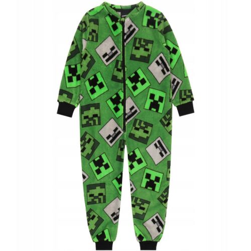 Minecraft Creeper Gyerek Pizsama Overál - 5/6 év (110/116 cm)