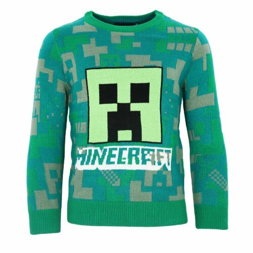 Minecraft Gyerek Kötött Pulóver - Creeper Dizájn - 6 év (116 cm) 166237451 - Minecraft
