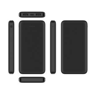 Veger A10 10000mAh power bank, negru, 3 porturi, ultra subțire, mai multe unghiuri - Nonbrand Baterii externe