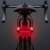 Qixun bicycle rear light, red LED bike tail light, waterproof, bike safety