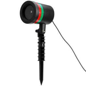 Star Shower Laser Light projector on white background - Outdoor Christmas decoration