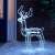 60cm LED Reindeer Christmas Decoration, White Lights, Outdoor Use