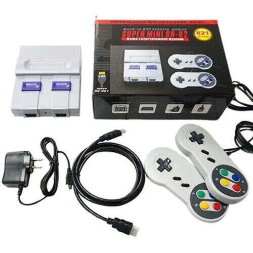 Super Mini SFC Retro Játékkonzol 821 beépített 821 Játékkal, 2 Kontroller, HDMI Kábel, Tápkábel
