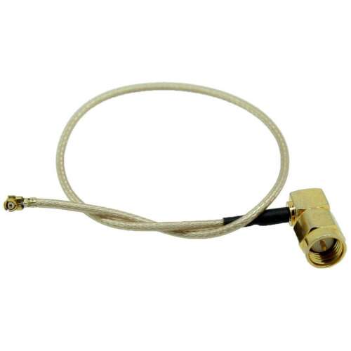 MaxLink U.FL - SMA dugó 90° összekötő kábel, 25cm - MaxLink