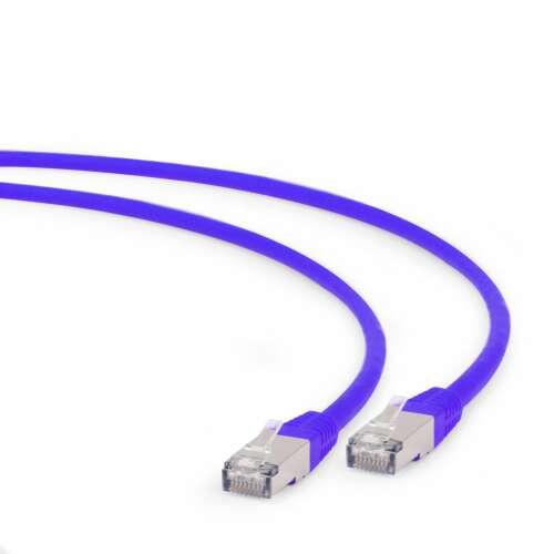 GEMBIRD PP6A-LSZHCU-V-0.5M Gembird patchcord RJ45, kat. 6A, SFTP, LSZH, 0.5m, fioletowy