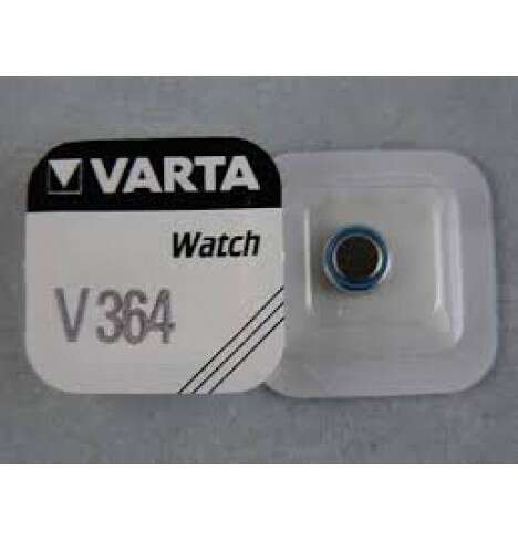 Varta V364 / SR621 / SG1 / AG1 / SR60 ezüst-oxid gombelem, 1db