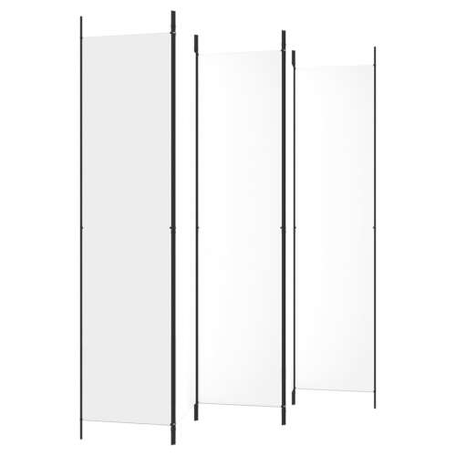 vidaXL 5 paneles fehér szobaelválasztó, 250x220 cm, szövet - Térelválasztó fal