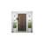 Abschließbarer Schlüsselschrank, abschließbarer Safe, wandmontierbar, grau-schwarz 77814580