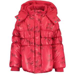 Червено зимно яке с щампиран кон за момичета от Blue Seven, размер 3-4 години (104 cm) - Мода и обличане