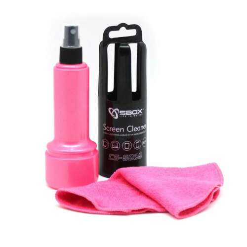 Sbox Képernyőtisztító Készlet - Alkoholmentes Gél + Mikroszálas Kendő - 150ml