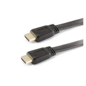 Sbox HDMI-FLAT-15B 1,5 m HDMI-HDMI-Kabel, schwarz, flaches Kabel, 24k vergoldete Stecker - Sbox