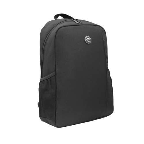 White Shark RANGER GBP-007 schwarzer 15.6" Laptop-Rucksack, schräge Ansicht