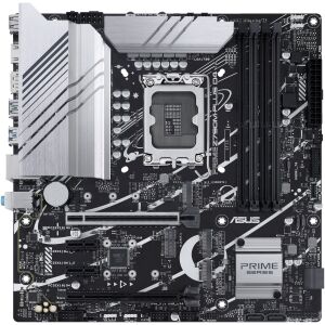 Asus PRIME Z790M-PLUS D4 Motherboard, Intel Z790 Chipset, LGA 1700 Socket, mATX Form Factor - ASUS Motherboard