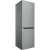 Indesit INFC8 TI21X combined refrigerator, stainless steel, side view