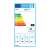 Energy efficiency label for Faber 741 BASE W A50 kitchen hood, class D