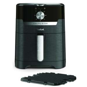 Tefal Easy Fry & Grill 2 in 1 Air Fryer, black, with grill rack - Tefal