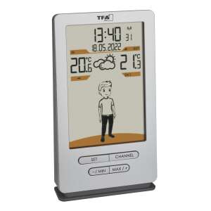 TFA Weather Jack digital weather station with indoor and outdoor temperature, clock, date, and weather forecast - Weather Station