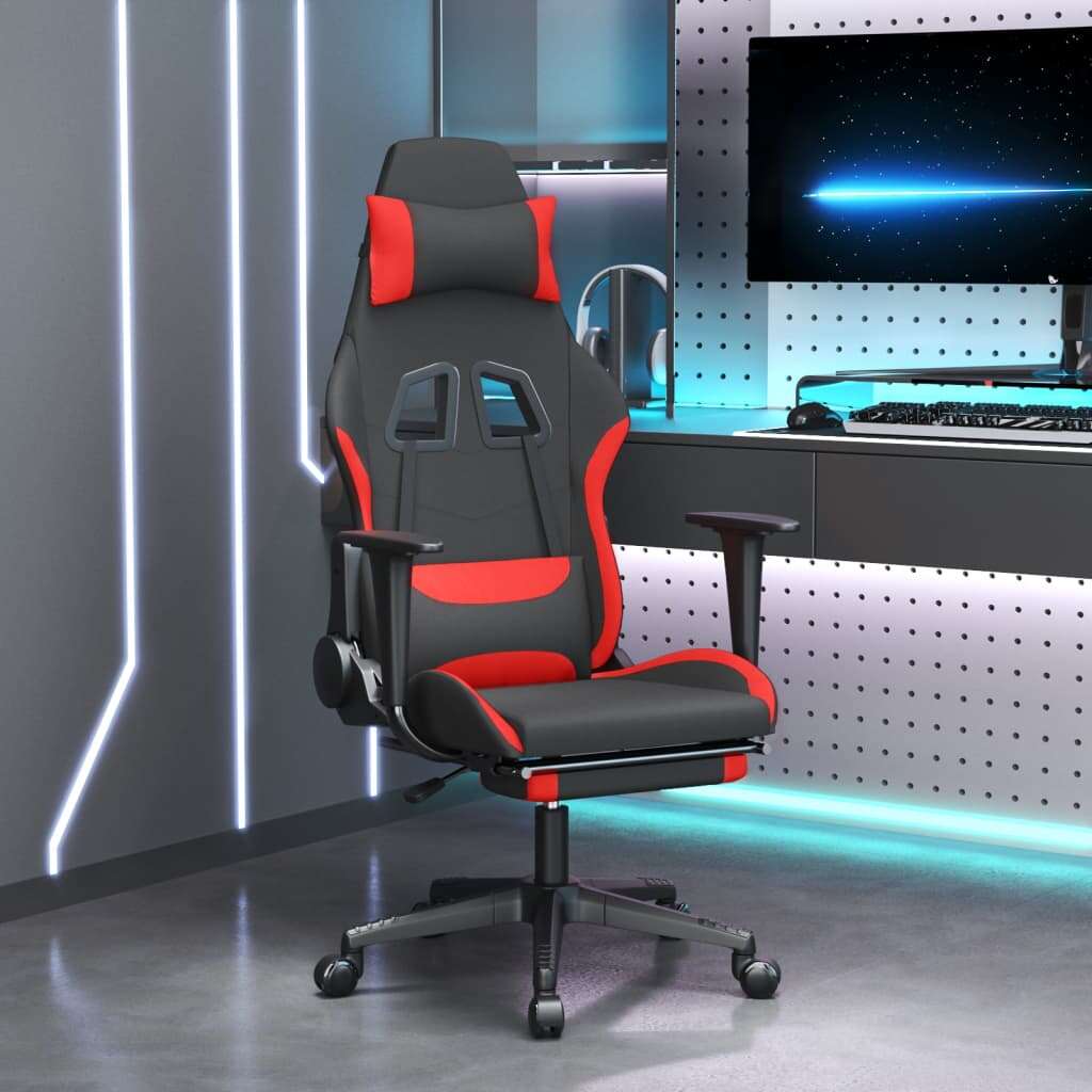 Vidaxl gamer szék - fekete-piros