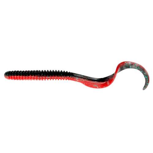Vörös és fekete 10.5cm 5g RIB worm horgászcsali - Gumicsali és twister