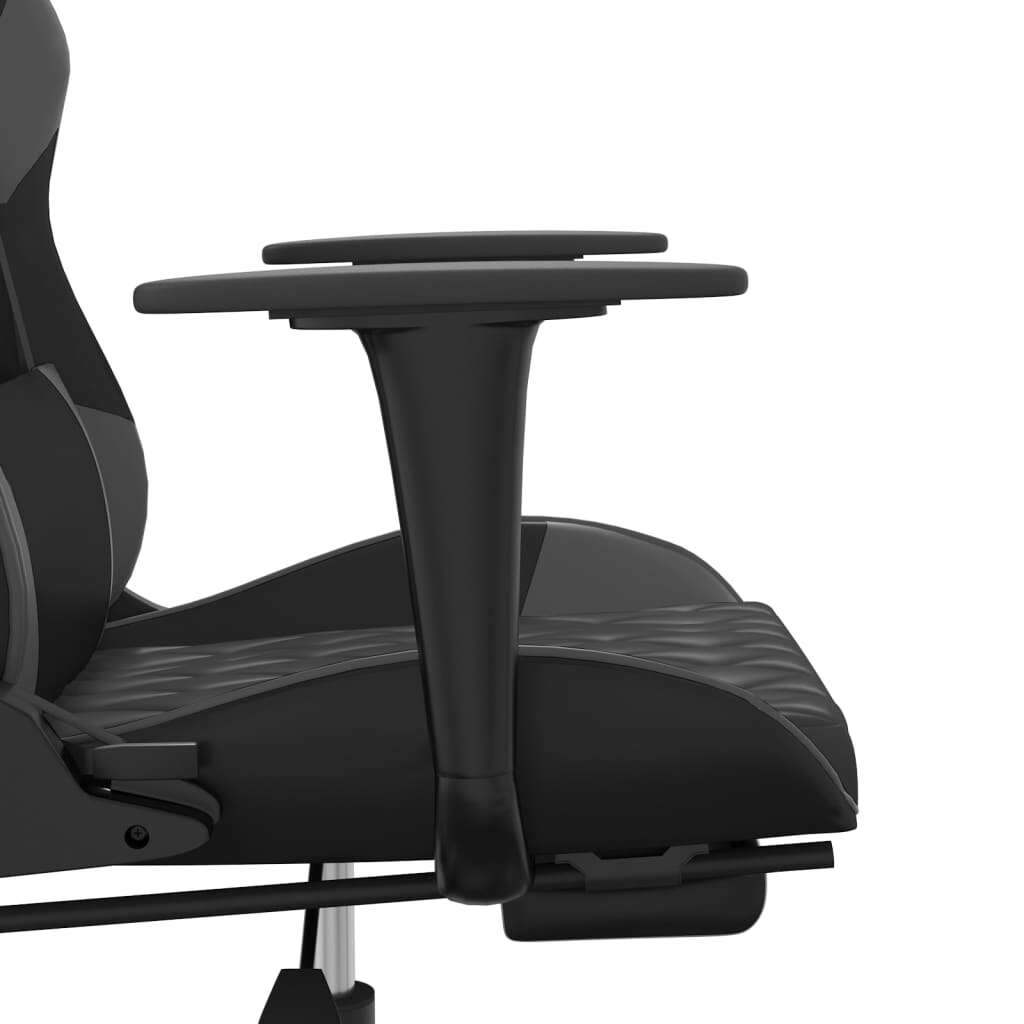 Vidaxl masszázs funkciós gamer szék - fekete-szürke