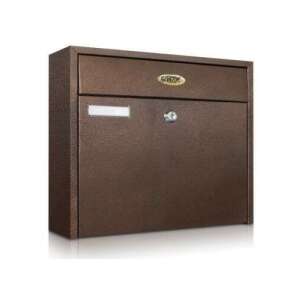 Antike Bronze-Briefkasten für den Außenbereich mit Schloss, großer Kapazität, geeignet für die Zustellung von Post - Trezor