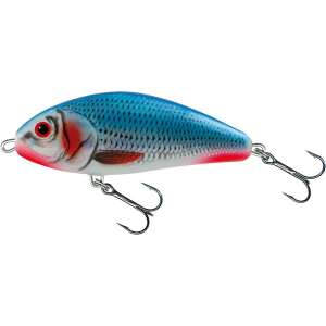 Salmo Fatso F10S HRS wobbler, 10cm, süllyedő, kék-fehér szín - Horgász csali
